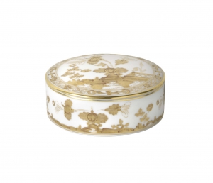 Ginori Oriente Italiano Aurum Large Round Trinket Box